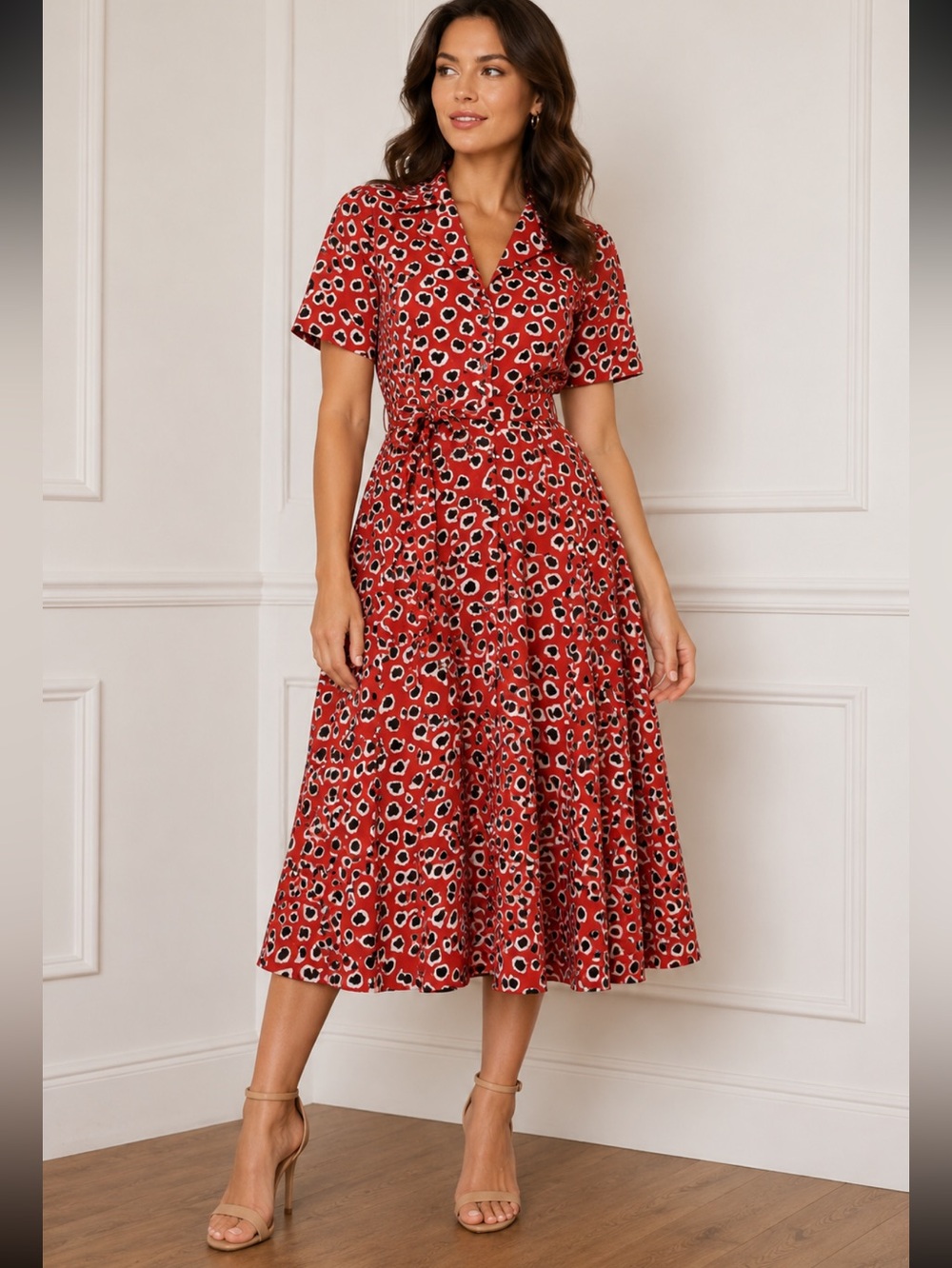 J crew heart pattern button down midi dress size 0 nrew